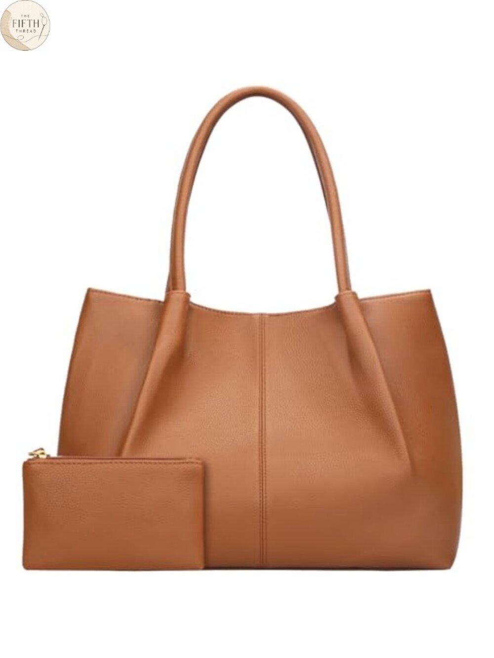 KKXIU Vegan Leather Tote Bag Large Capacity Travel Shoulder Purse